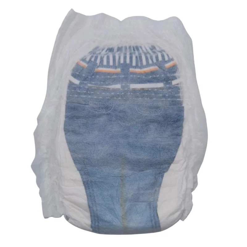 Blue Denim Pants Pattern Fashion Baby Pulls up Pants Diaper