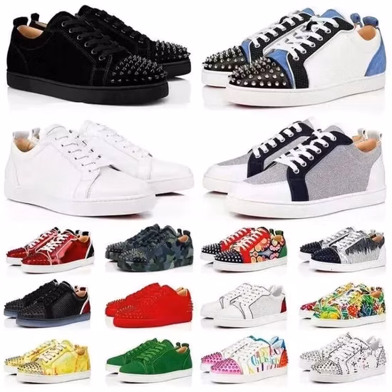 2023 Top Mens Sapatos Casuais Logotipo Em Relevo Treinador Sneaker Preto Verde Amarelo Denim Céu Azul Triplo Branco Rosa Cinza Vermelho Denim Luxo Homens Mulheres Designer Sneakers